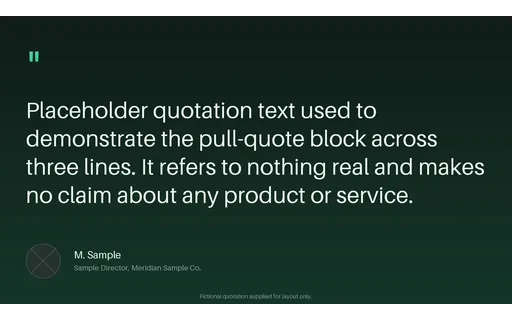 Client Quote Slide template preview