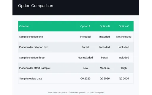 Comparison Table Slide template preview