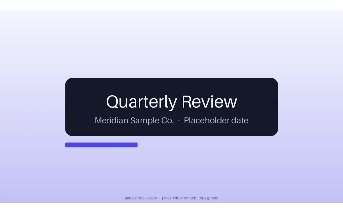 Deck Title Slide detail preview