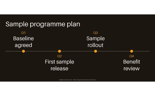 Programme Plan Timeline template preview