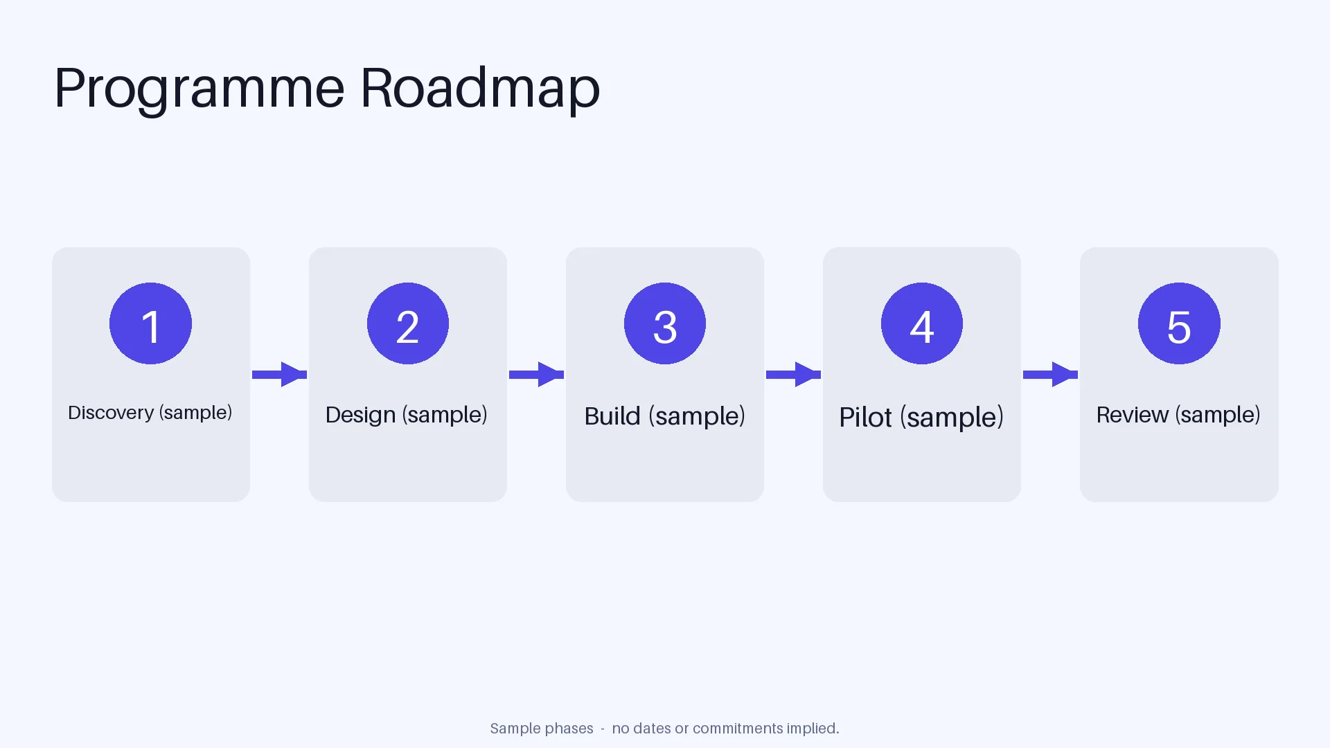 Project Roadmap Slide variant 2