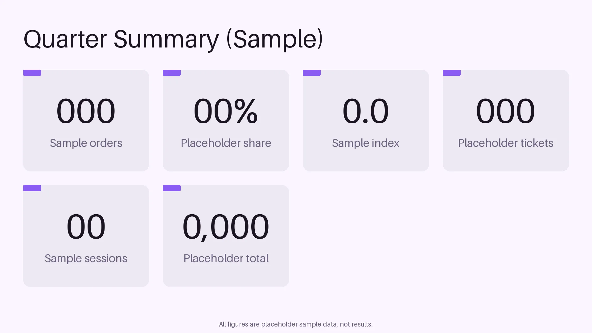 Quarterly Summary Slide variant 2