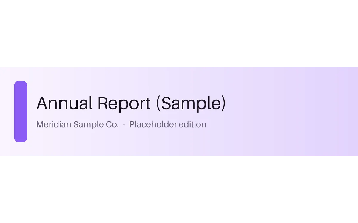 Report Cover Band detail preview