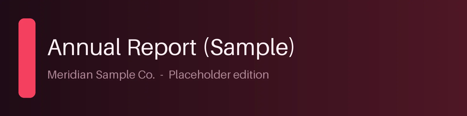 Report Cover Band variant 1