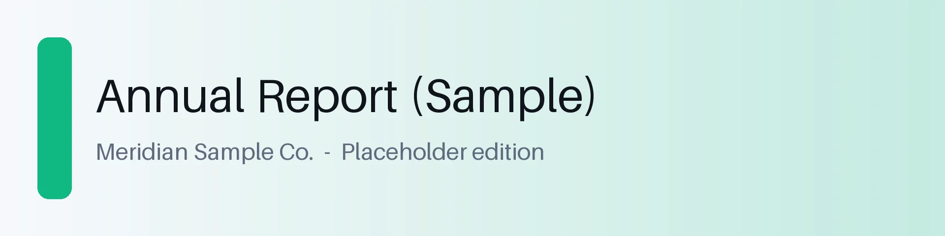 Report Cover Band variant 2