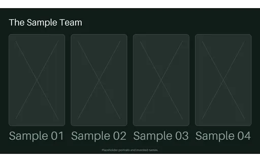 Team Introduction Slide template preview