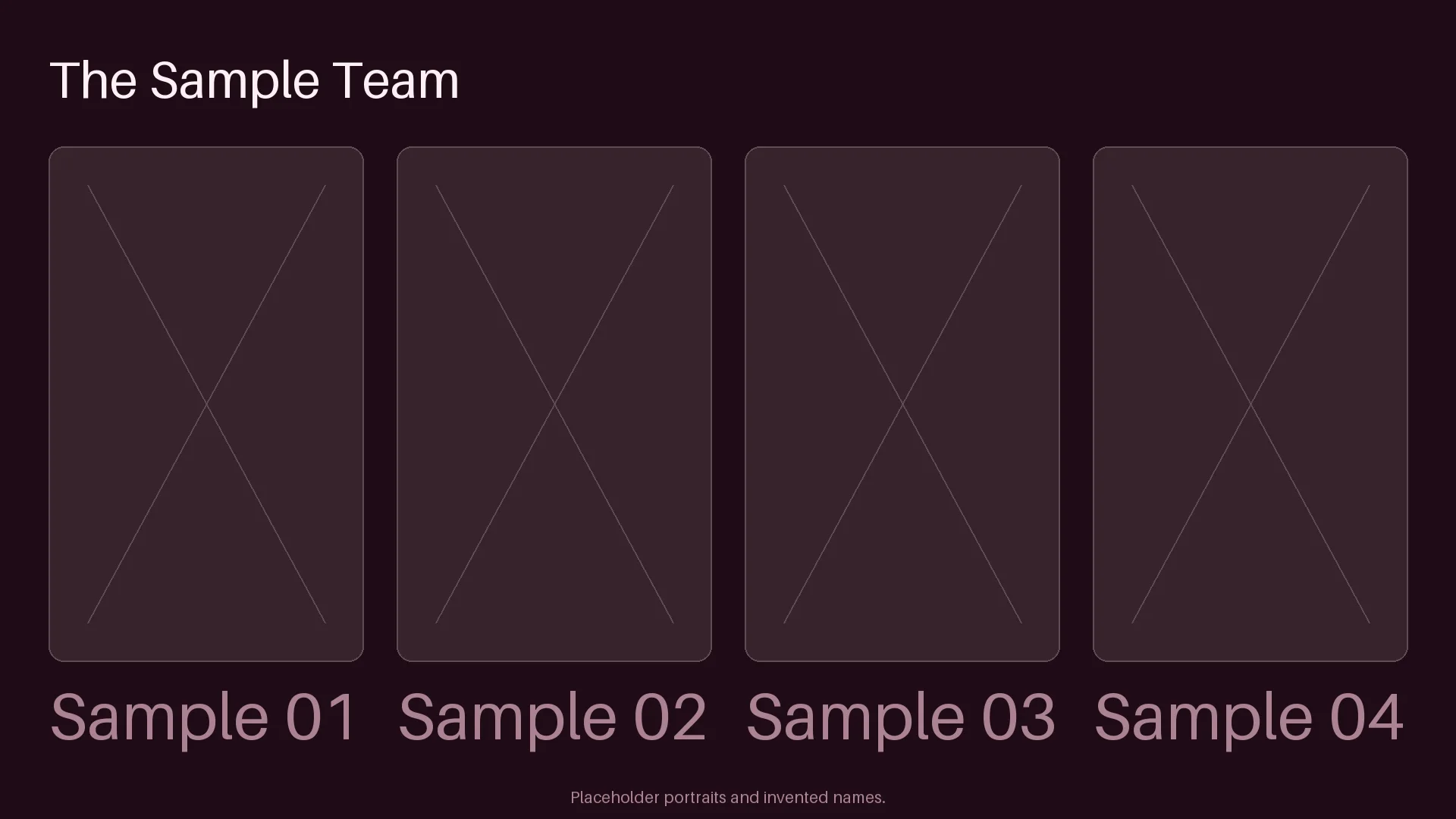 Team Introduction Slide variant 2