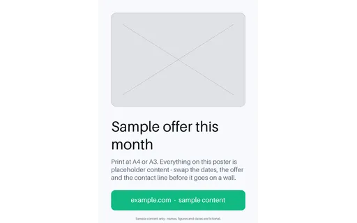 Local Offer Poster template preview