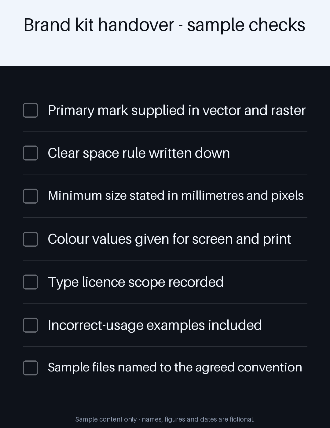 Brand Kit Checklist canonical preview