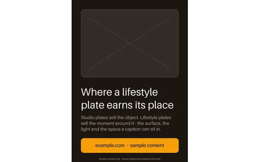 Lifestyle Usage Poster template preview