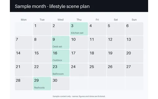 Seasonal Scene Calendar template preview