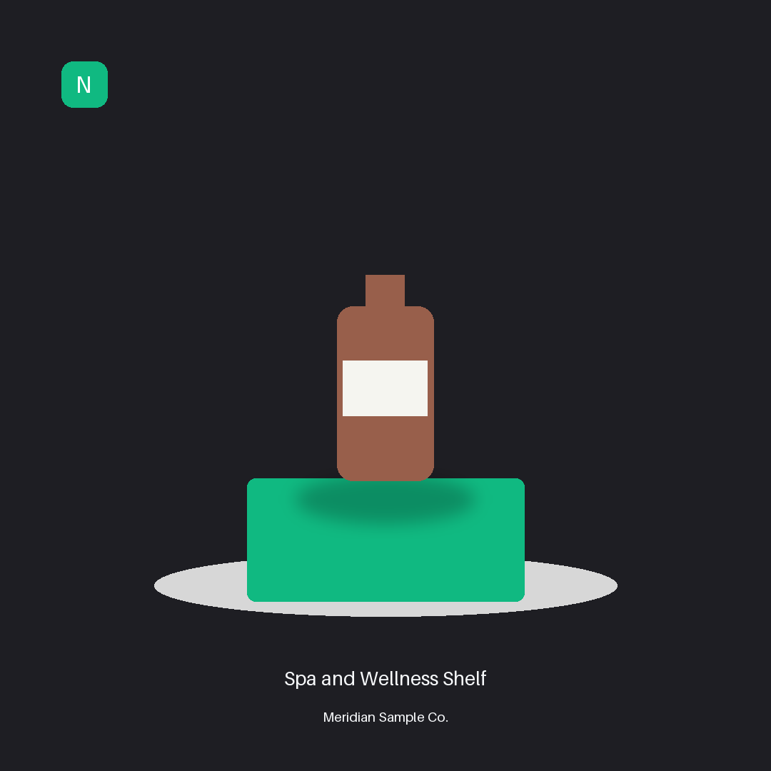 Spa and Wellness Shelf variant 2