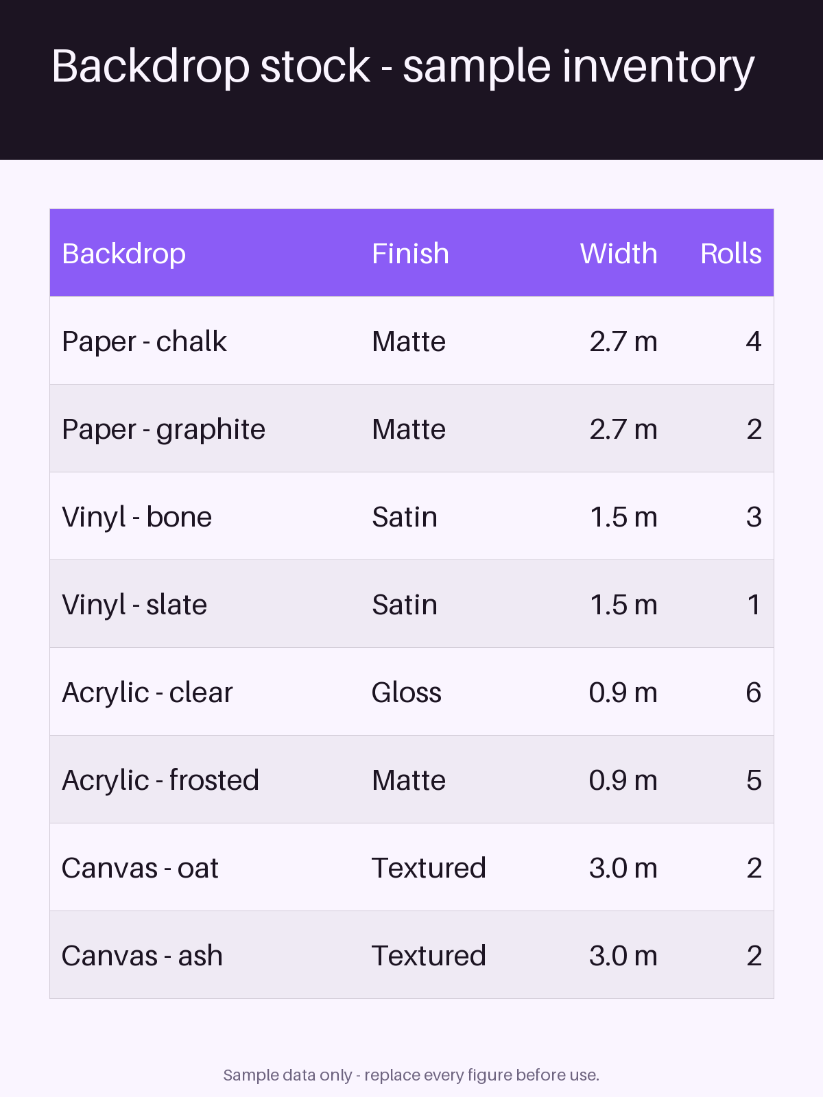 Backdrop Stock Sheet canonical preview