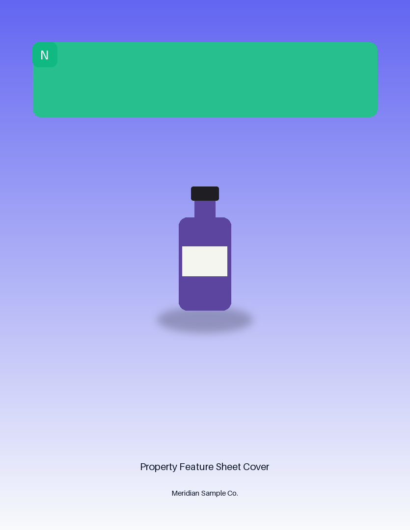 Property Feature Sheet Cover variant 3