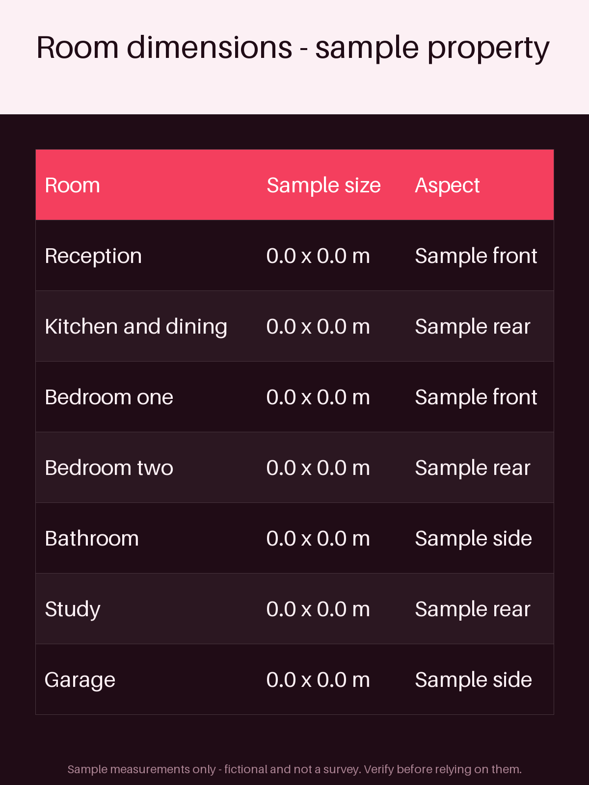 Room Dimension Sheet canonical preview