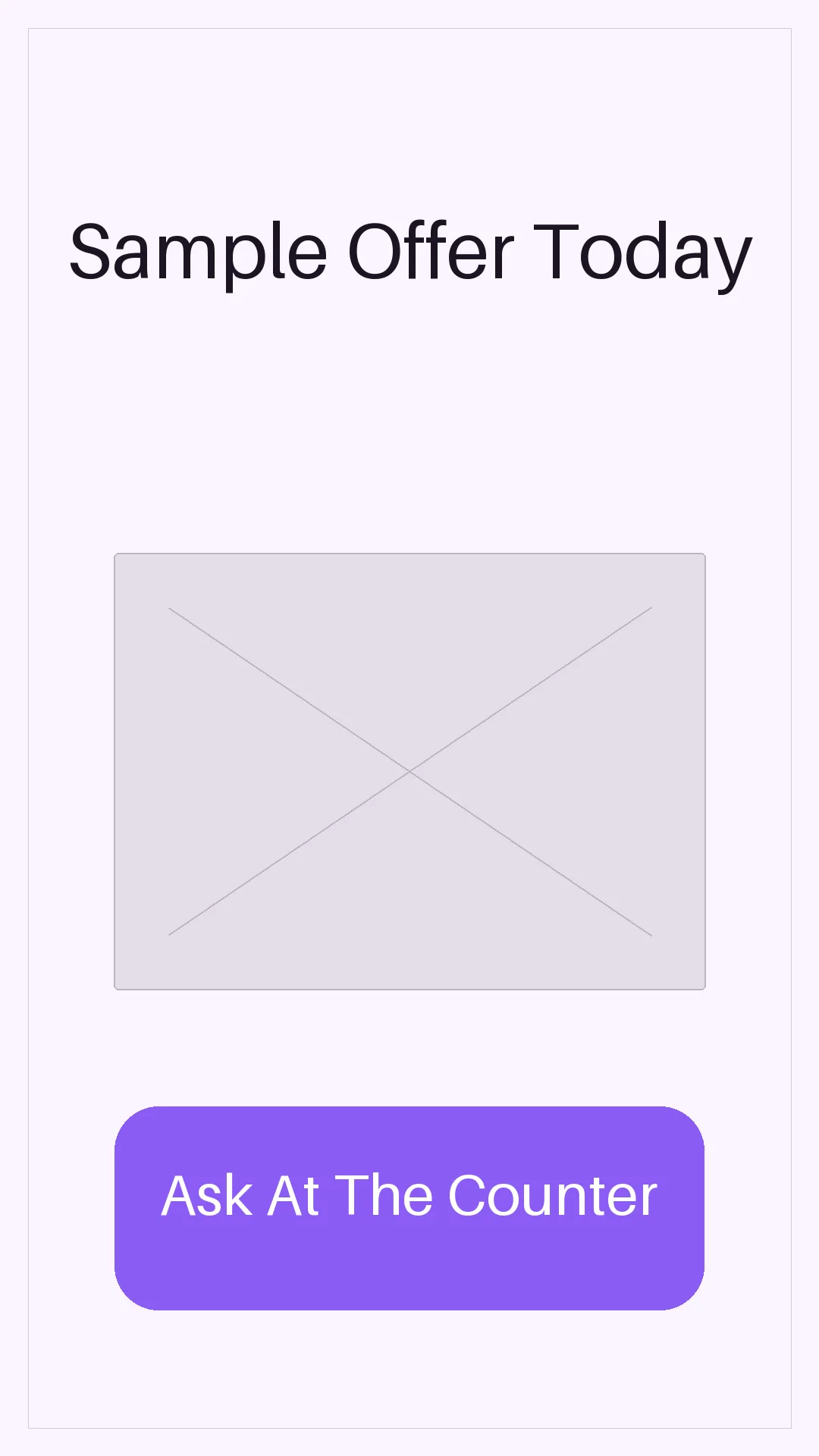 Checkout Screen Promo variant 1