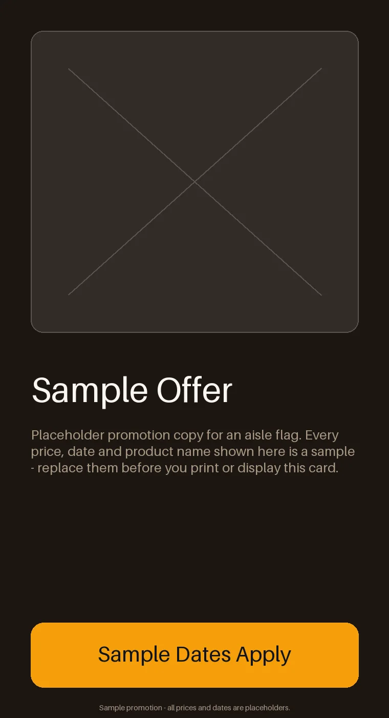 Aisle Promo Flag Card variant 1