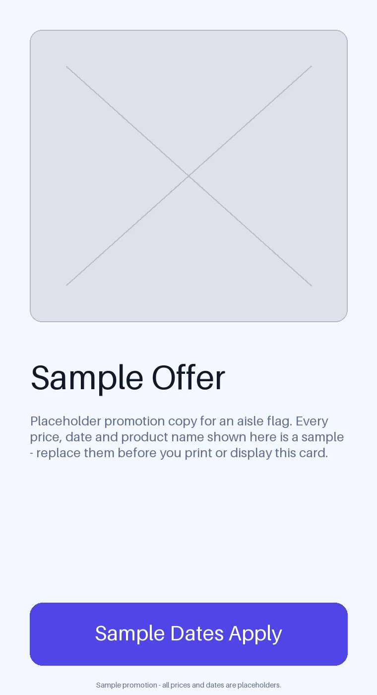 Aisle Promo Flag Card variant 2