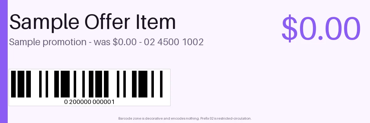 Promotional Price Label variant 1