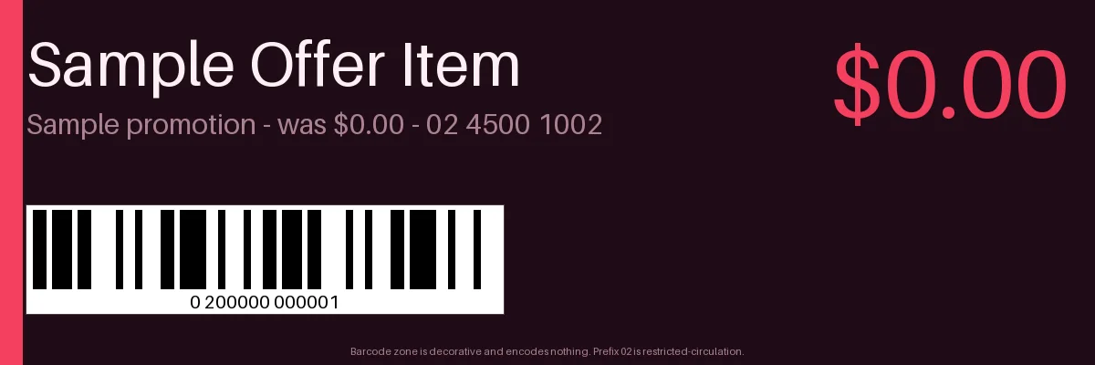 Promotional Price Label variant 2
