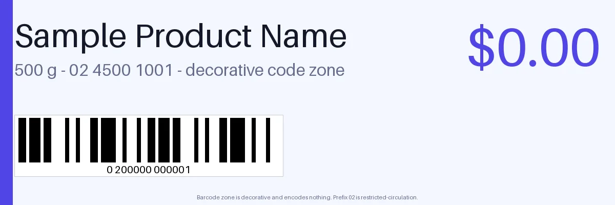 Shelf Edge Price Label variant 2
