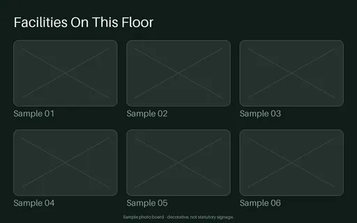 Amenity Photo Board template preview