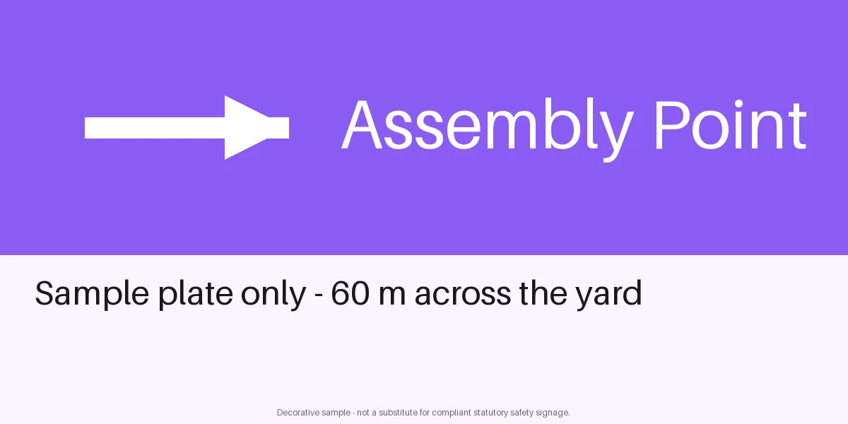 Assembly Point Plate Sample variant 1