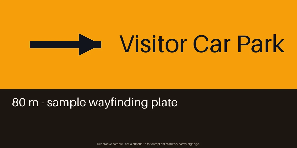 Car Park Direction Plate variant 2