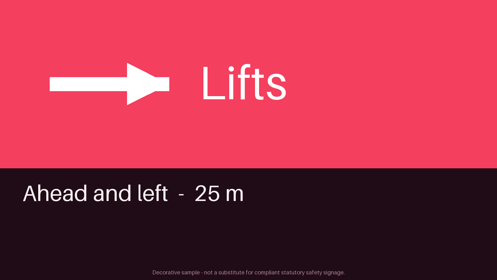Lift Direction Sign canonical preview