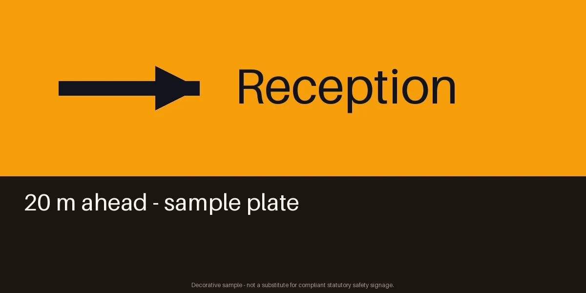 Reception Direction Plate variant 1