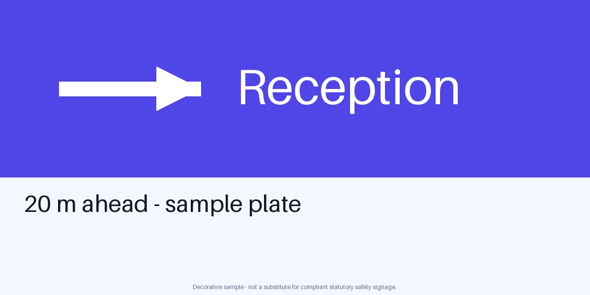 Reception Direction Plate variant 2
