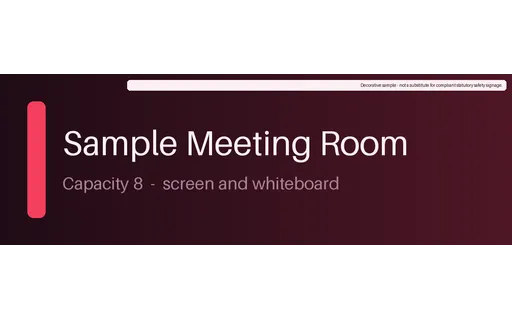 Room Plate Banner template preview