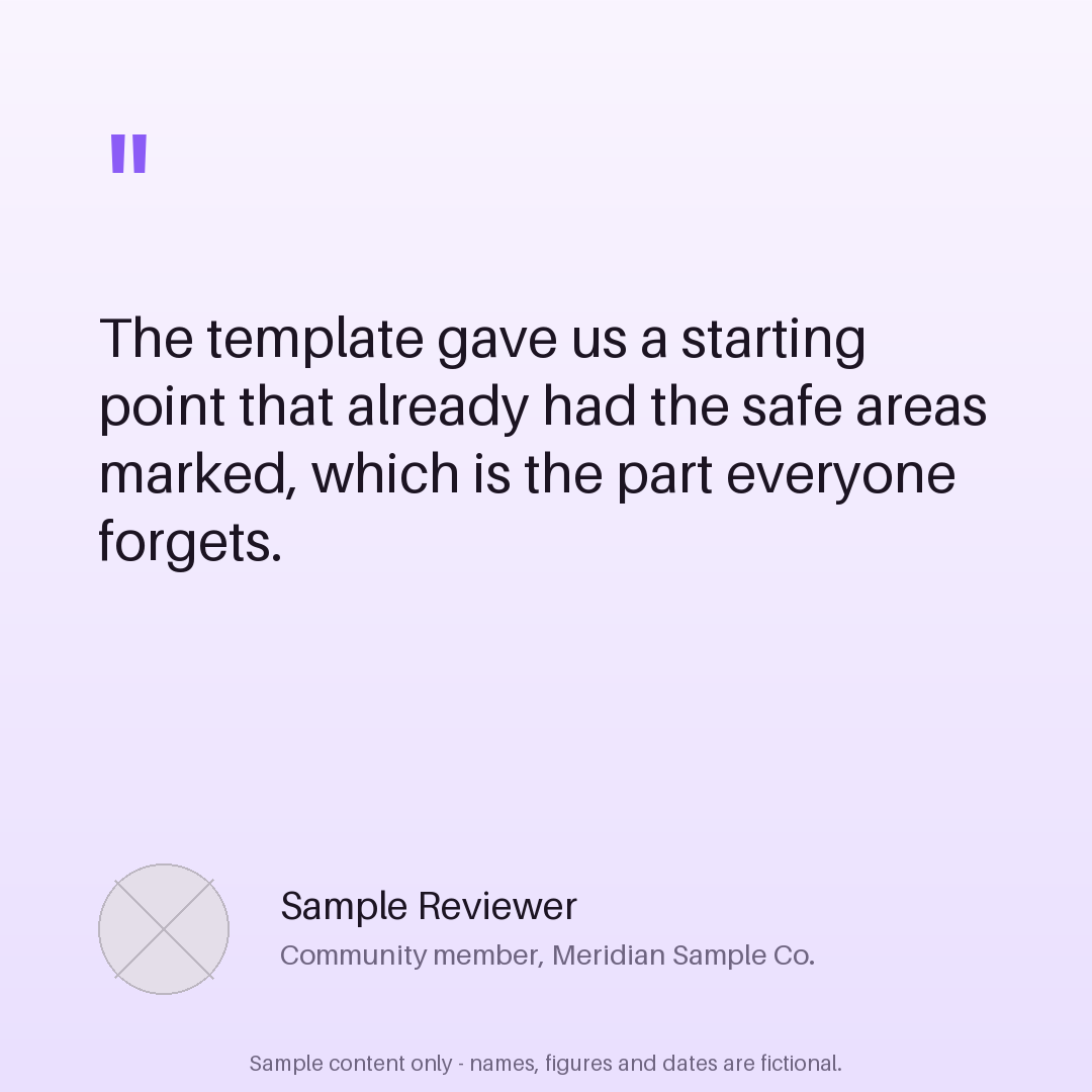 Community Quote Card canonical preview