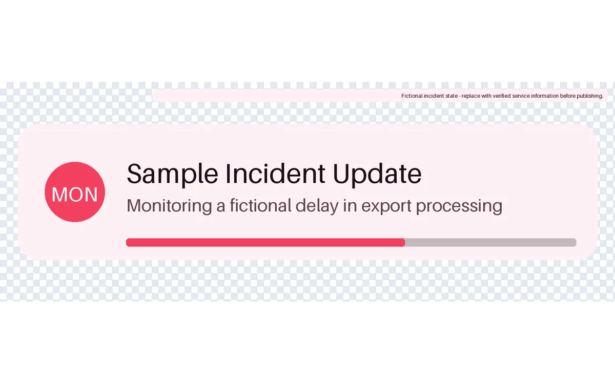 Incident Status Update detail preview