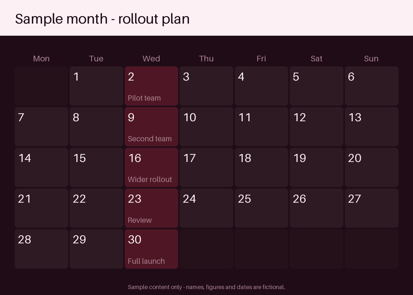 Onboarding Day Calendar canonical preview