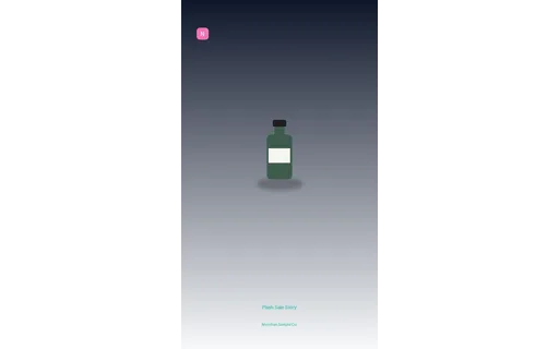 Flash Sale Story visual template preview with fictional Meridian sample product