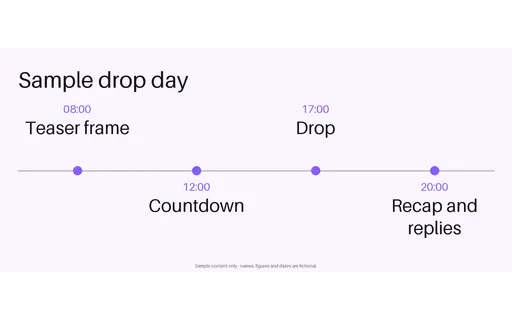 Story Drop Timeline template preview