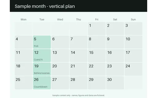 Story Week Calendar template preview