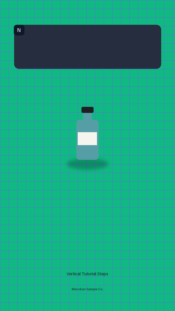 Vertical Tutorial Steps variant 2