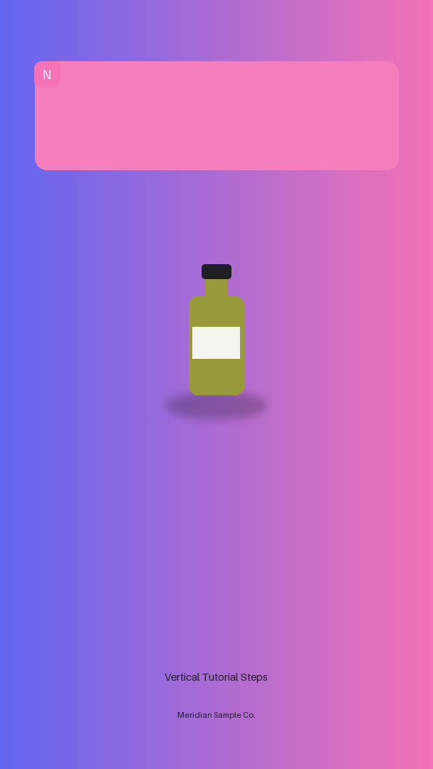 Vertical Tutorial Steps variant 3