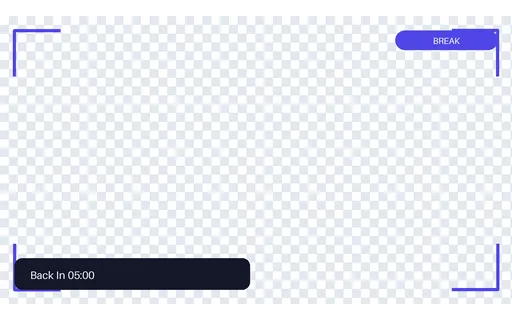 Break Countdown Frame template preview