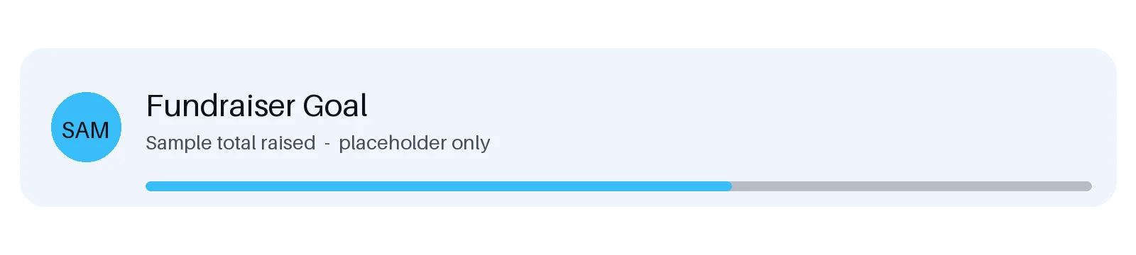 Fundraiser Goal Bar variant 2