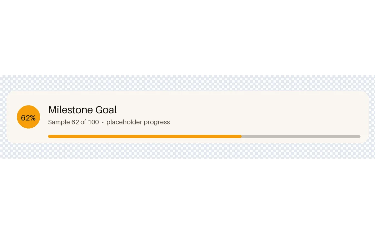 Milestone Goal Bar detail preview