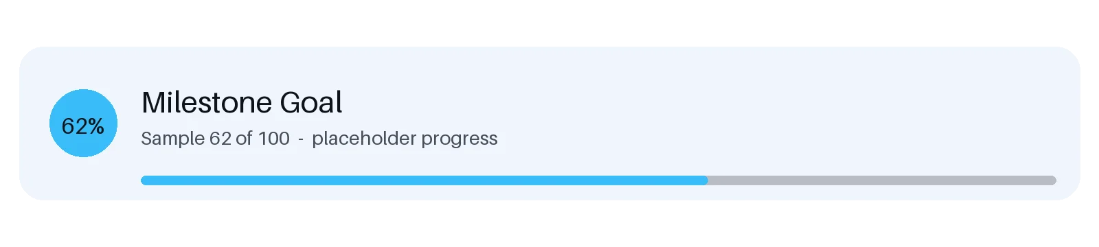 Milestone Goal Bar variant 2