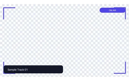 Now Playing Track Frame template preview