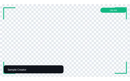 Facecam Nameplate Frame — overlay-frame layout, sample content only