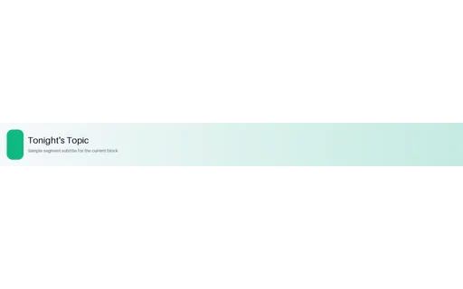 Topic Headline Strip template preview