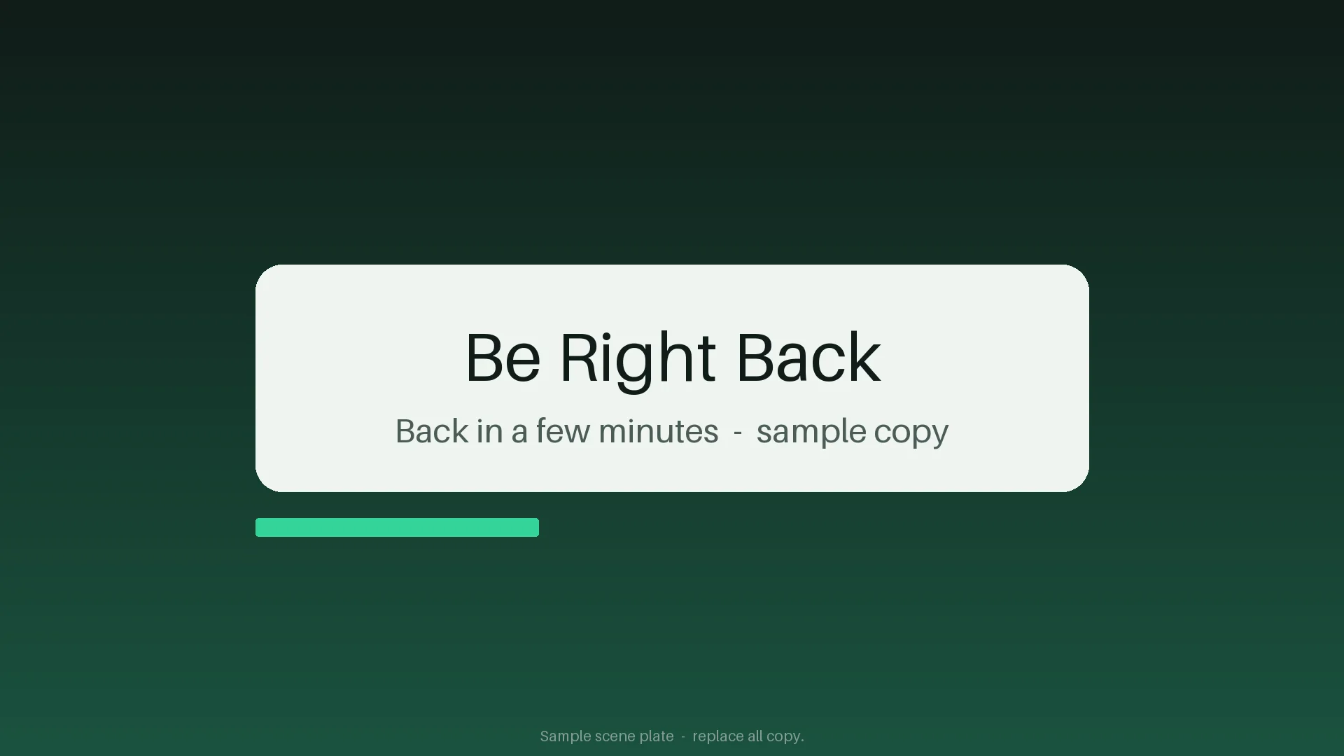 Be Right Back Scene Plate variant 2