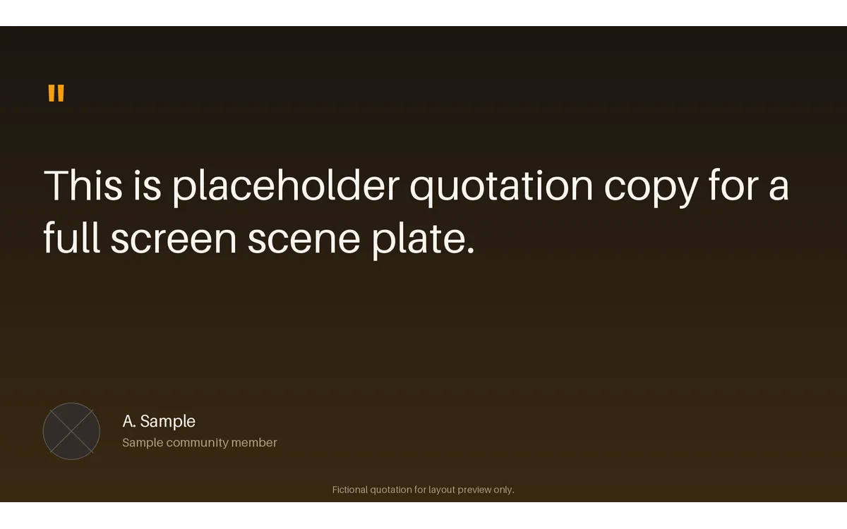 Community Quote Plate detail preview
