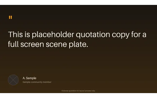 Community Quote Plate template preview